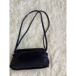 Vintage Meyers Quilted Shoulder Bag Eggplant Color Gold Accent Purse‎ USA Made